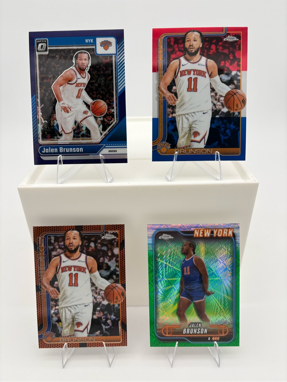 Topps & Donruss Optic Jalen Brunson Knicks 4-Card Lot 🔥Refractors & Insert🔥